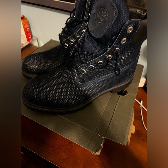 Waterproof Timberland Exo Web Tech Boots Navy - Picture 9 of 12